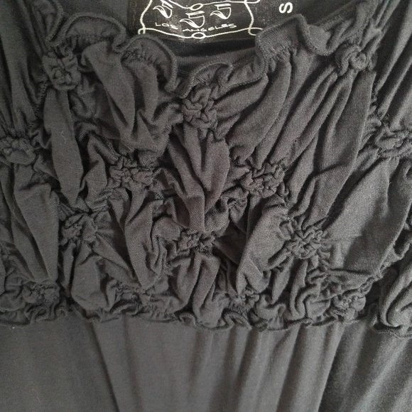 Los Angeles 555 Navy Romantic Long Sleeve Dress S - Picture 1 of 8